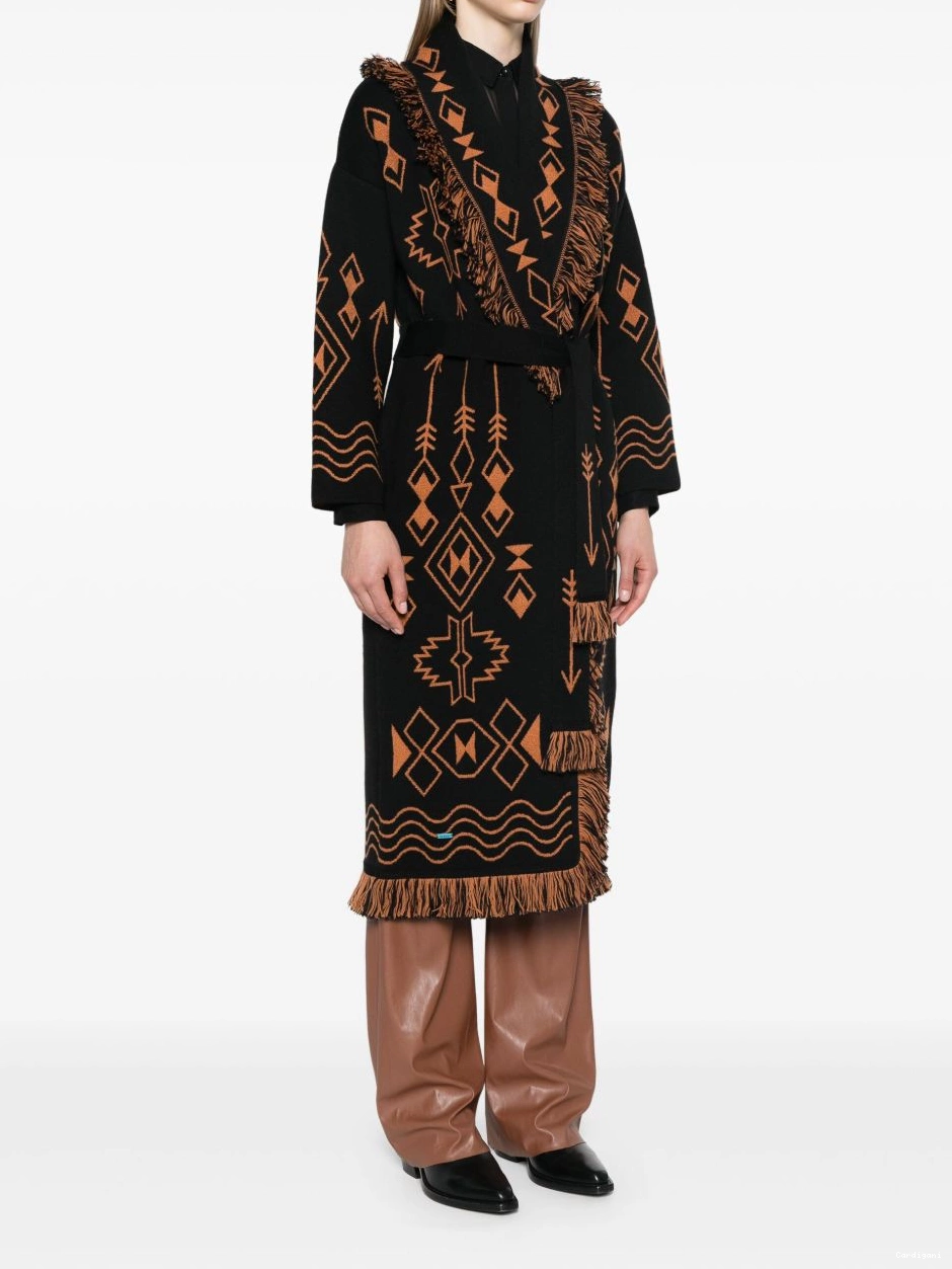 Cheap fringed Gate Mystic Alanui Women cardi-coat 0408